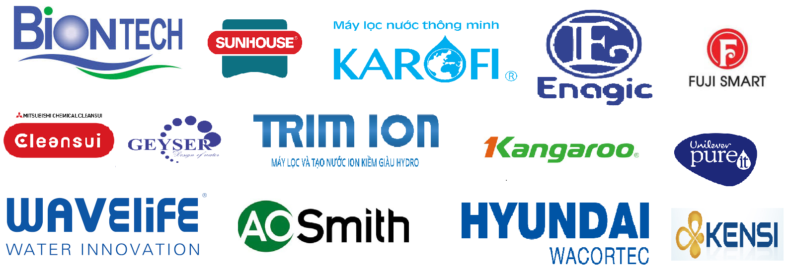 các hãng máy lọc nước